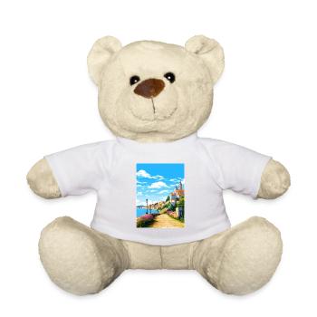 Coimbra Portugal Vintage Reiseposter Souvenir - Teddy - Weiß - Vorne
