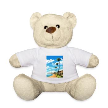 Estoril Portugal Vintage voyage affiche Souvenir - Nounours - blanc - Devant
