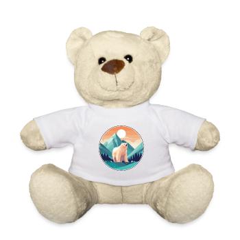 Ours Aquarelle Dessin Animé Kawaii Animal De Compagnie Coloré - Nounours - blanc - Devant