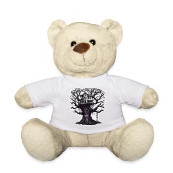 Cabane dans les arbres / Cime des arbres / Cabane dans les arbres / Aventure - Nounours - blanc - Devant