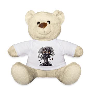 Cabane dans les arbres / Cime des arbres / Cabane dans les arbres / Aventure - Nounours - blanc - Devant