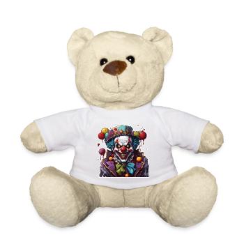 Horror Clown / Zirkus / lustig / Show / Halloween - Teddy - Weiß - Vorne