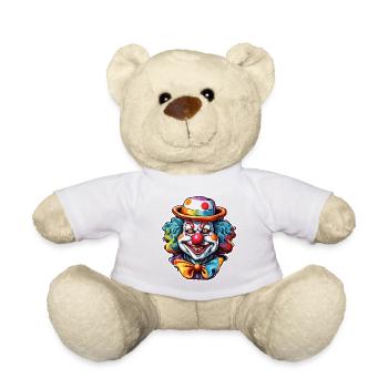 Clown / Circus / Carnival / Carnival / Playful - Teddy Bear - white - Front