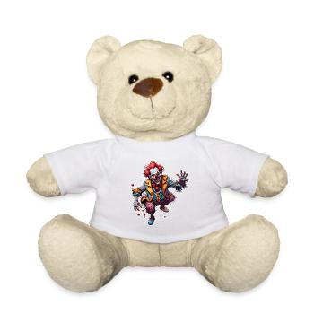Horror Clown / Circus / Funny / Show / Halloween - Teddy Bear - white - Front