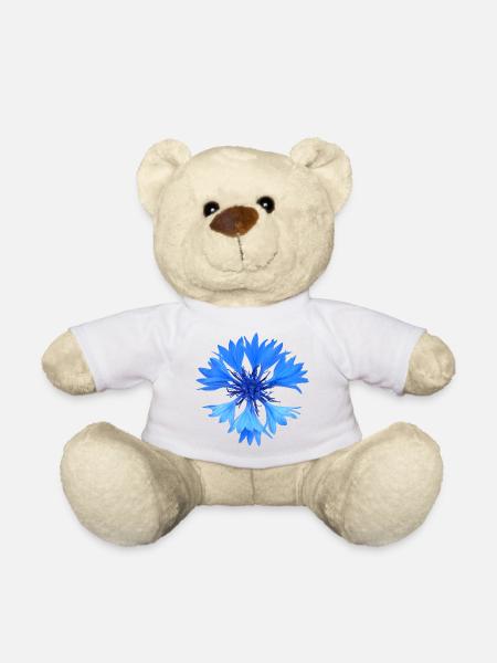 Cornflower - Teddy Bear - white