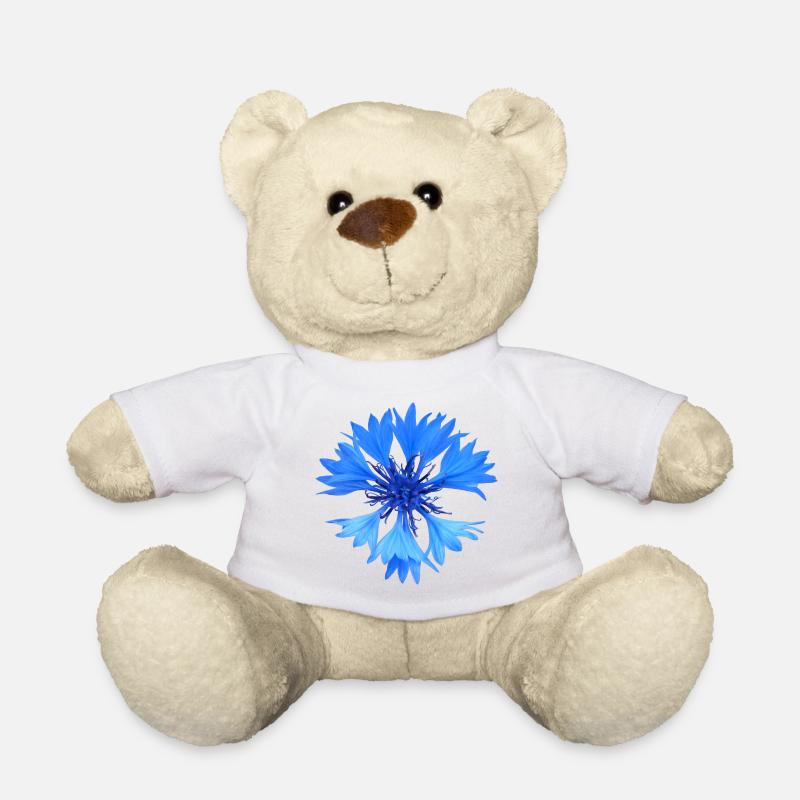 Kornblume - Teddy - Weiß