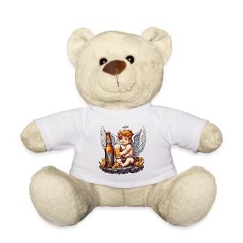Amor / Liebe / Pfeil / Herz / Valentinstag - Teddy - Weiß - Vorne