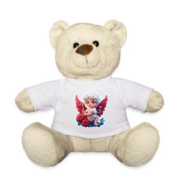 Cupidon / Amour / Flèche / Coeur / Saint Valentin - Nounours - blanc - Devant