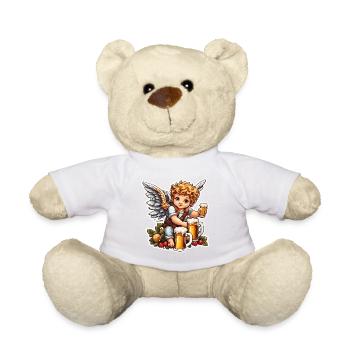 Amor / Liebe / Pfeil / Herz / Valentinstag - Teddy - Weiß - Vorne