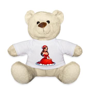 Ded Moroz Snegurotschka russischer Weihnachtsmann - Teddy - Weiß - Vorne
