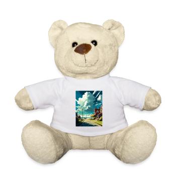 Nouveau Romney Angleterre Kent Vintage Affiche de voyage WPA - Nounours - blanc - Devant