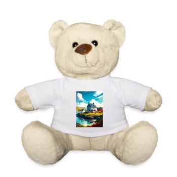 Isle Of Mull Scotland Vintage Travel Poster WPA - Teddy Bear - white - Front