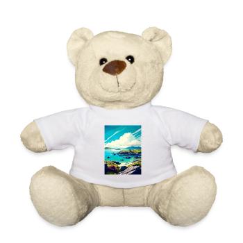 Isle Of Mull Scotland Vintage Travel Poster WPA - Teddy Bear - white - Front