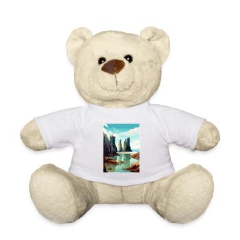 Isle Of Lewis Schottland Vintage Reiseposter WPA - Teddy - Weiß - Vorne