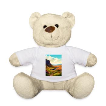 Isle Of Skye Scotland Vintage Travel Poster WPA - Teddy Bear - white - Front