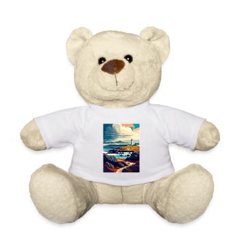Isle Of Islay Scotland Vintage Travel Poster WPA - Teddy Bear - white - Front
