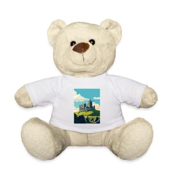 Rock Of Cashel Irlande Vintage voyage affiche WPA - Nounours - blanc - Devant