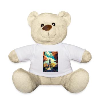 Chichester England Deko Vintage Reiseposter WPA - Teddy - Weiß - Vorne