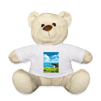 Rame Halbinsel Cornwall Vintage Reiseposter WPA - Teddy - Weiß - Vorne