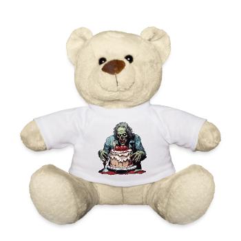 Gâteau d’anniversaire / Gâteau / Joyeux anniversaire / Gâteau - Nounours - blanc - Devant