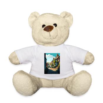 Shaftesbury Angleterre Vintage voyage affiche Souvenir - Nounours - blanc - Devant