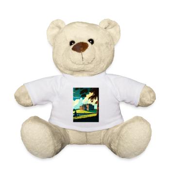 Lyme Park Decoration Vintage Travel Poster WPA Art - Teddy Bear - white - Front