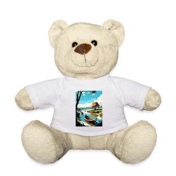 Dedham Vale Angleterre Vintage voyage affiche Souvenir - Nounours - blanc - Devant