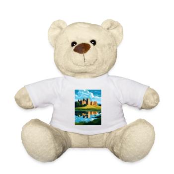 Leeds Castle England Vintage Travel Poster WPA Art - Teddy Bear - white - Front