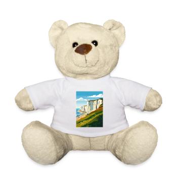 Sept sœurs Sussex Vintage voyage affiche WPA Art - Nounours - blanc - Devant