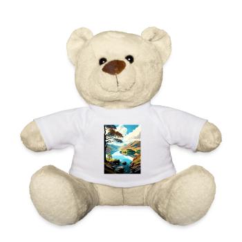 Ullswater Decoration Vintage Travel Poster WPA Art - Teddy Bear - white - Front