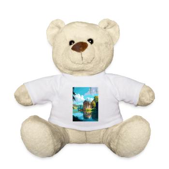Stourhead Decoration Vintage Travel Poster WPA Art - Teddy Bear - white - Front