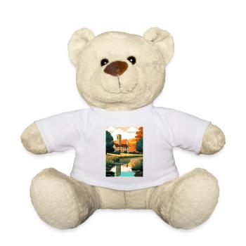 Cotswolds Angleterre Royaume-Uni Vintage voyage affiche WPA Art - Nounours - blanc - Devant