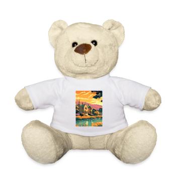 Cotswolds Angleterre Royaume-Uni Vintage voyage affiche WPA Art - Nounours - blanc - Devant