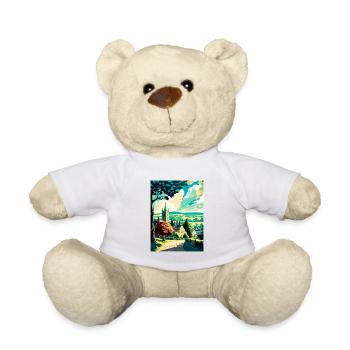 Cotswolds Angleterre Royaume-Uni Vintage voyage affiche WPA Art - Nounours - blanc - Devant