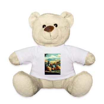 Tolles Malvern England Vintage Reiseposter WPA - Teddy - Weiß - Vorne