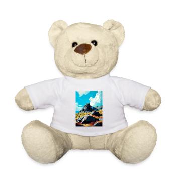 Glyder Fach gallois Vintage voyage affiche Souvenir - Nounours - blanc - Devant
