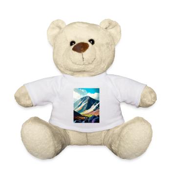 Ben Nevis Schottland Vintage Reiseposter Souvenir - Teddy - Weiß - Vorne