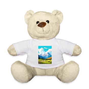 Ben Nevis Schottland Vintage Reise Poster Souvenir - Teddy - Weiß - Vorne