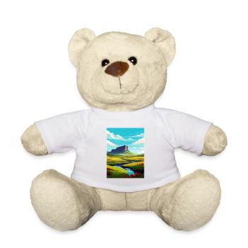 Ben Bulben Irland Vintage Reiseposter Souvenir - Teddy - Weiß - Vorne