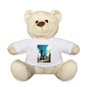 St Andrews Ecosse Vintage voyage affiche Souvenir - Nounours - blanc - Devant