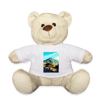 Affiche de voyage du parc d’État du mont Diablo en Californie - Nounours - blanc - Devant