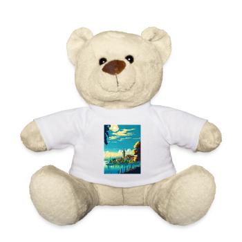 Lake Constance Vintage Travel Poster WPA Souvenir - Teddy Bear - white - Front