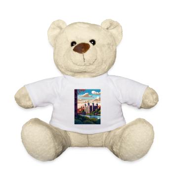 Tower Of London Vintage Reiseposter WPA Souvenir - Teddy - Weiß - Vorne