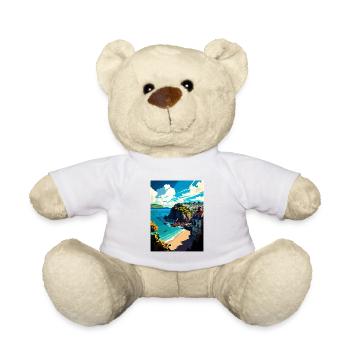 Torquay England Vintage Travel Poster WPA Souvenir - Teddy Bear - white - Front