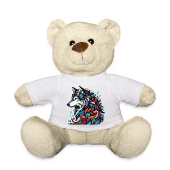 Wolf - Teddy Bear - white - Front