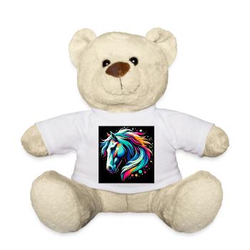 Pferd - Teddy - Weiß - Vorne