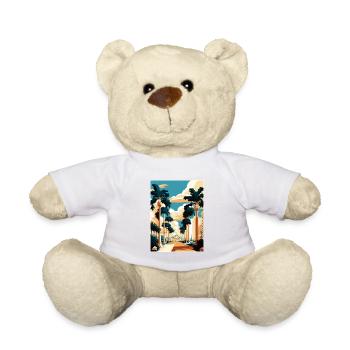 West Palm Beach Florida Vintage Reiseposter WPA - Teddy - Weiß - Vorne