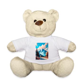 Mount Wilson California Vintage Reiseposter WPA - Teddy - Weiß - Vorne