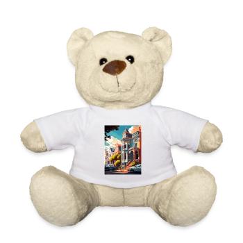 San Francisco California Vintage Travel Poster WPA - Teddy Bear - white - Front