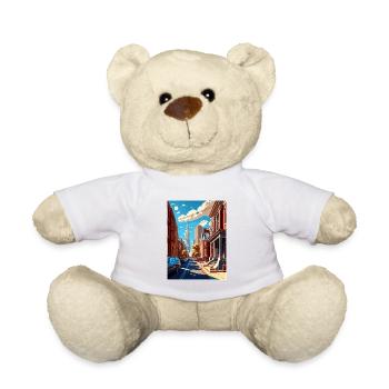 Philadelphie Pennsylvanie Vintage affiche de voyage - Nounours - blanc - Devant